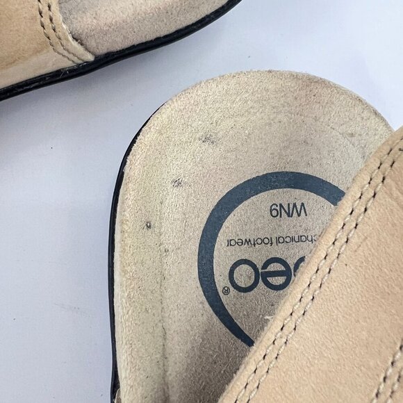 Abeo Biosystem Womens Crescent Stone  Beige Tan  Sandals Size  9 WN - Picture 7 of 13